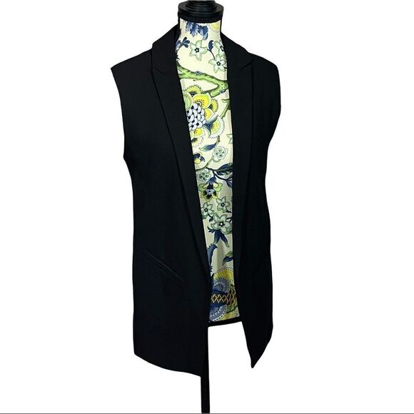 Another Story Black/Black Lace Vest Size S - Picture 1 of 2